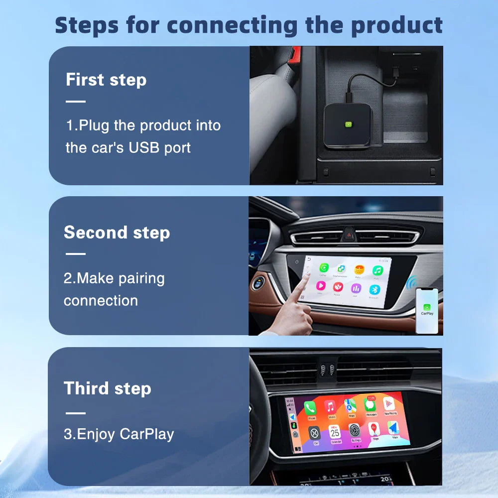 SHIWUERSHI Carbit Link wireless Car Play Smart Adapter FAW Bestune EasyConnection CarbitLink to wireless carplay for FAW 2020-20