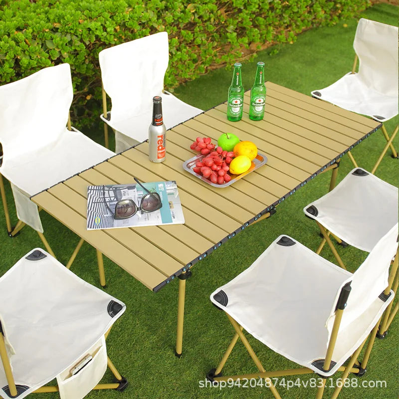 Outdoor Folding Table, Egg Roll Table, Stall, Convenient Camping Table And Chair Set, Picnic Chair Full Set Of Equipment