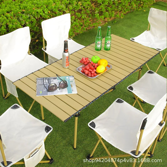 Outdoor Folding Table, Egg Roll Table, Stall, Convenient Camping Table And Chair Set, Picnic Chair Full Set Of Equipment