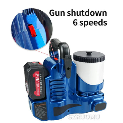 1.2L Airless Paint Sprayer Back Strap Machine Portable Electric Spray Gun Household High Power Paint Airbrush Lithium Battery power tools
