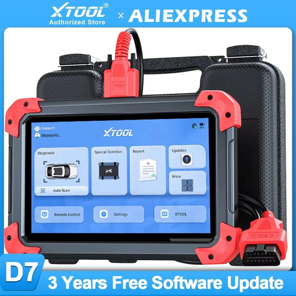 XTOOL D7 V2.0 OBD2 Scanner Automotivo Car Diagnostic Tool OBD 2 Scanner Active Test Code Reader Key Programming Tool 36+ Reset