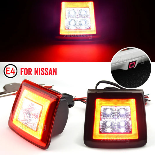 LED Rear Bumper Lamp Taillight Assembly Red Fog Brake Light White Reversing Light For Nissan 370Z/Z34 Juke Nismo Sentra Nismo