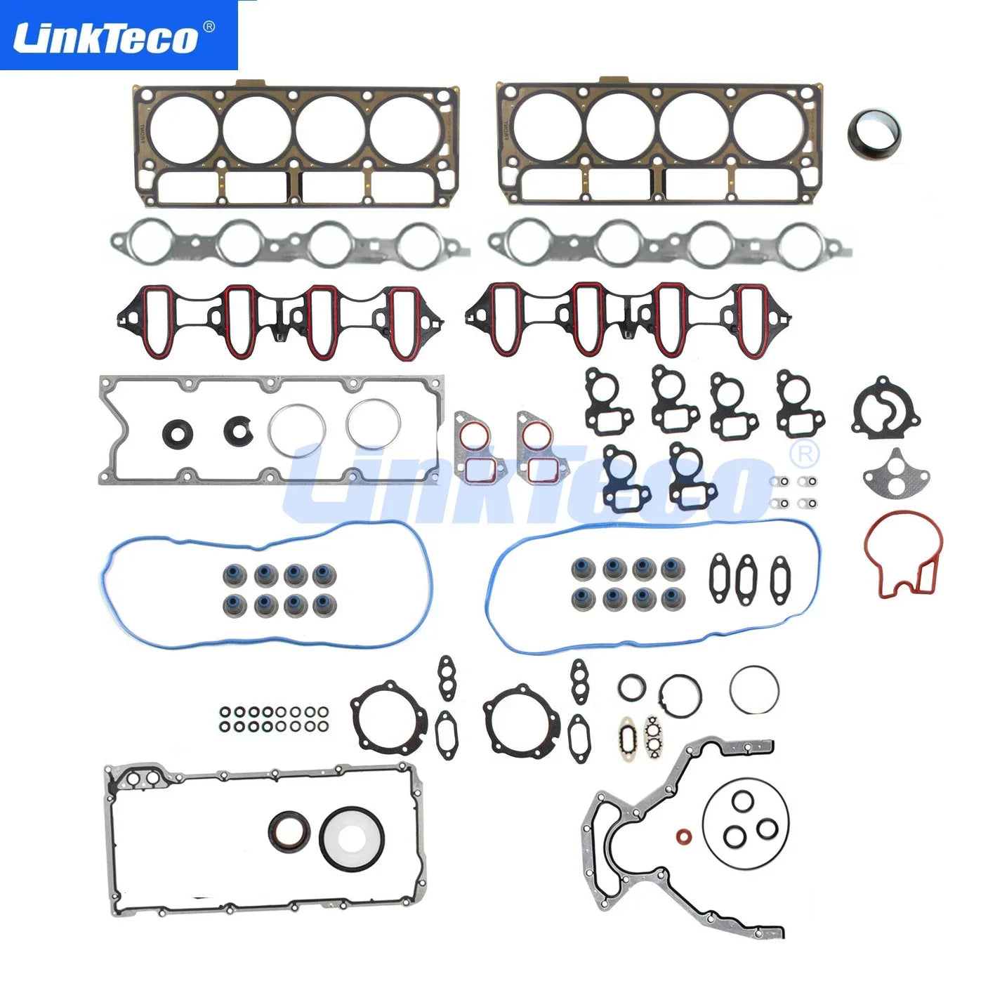Full Gasket Set Fit For Chevrolet Suburban Silverado 1500 Tahoe Avalanche GMC Sierra Yukon Isuzu Ascender 4.8 5.3 L V8 GAS OHV
