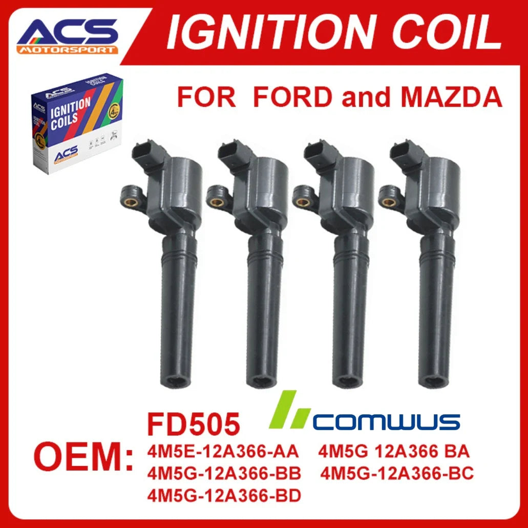 1/4 PCS Lgnition Coil DG507 4M5Z-12029-B Compatible with Ford Fusion Escape C-Max Transit Connect Lincoln MKZ Mercury Mariner Mi