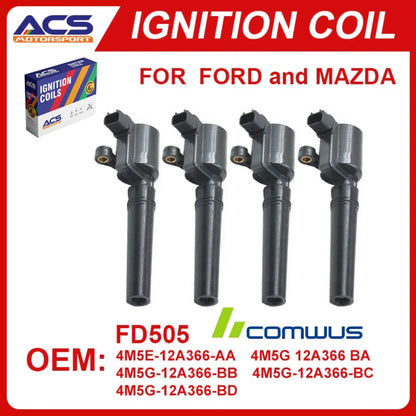 1/4 PCS Lgnition Coil DG507 4M5Z-12029-B Compatible with Ford Fusion Escape C-Max Transit Connect Lincoln MKZ Mercury Mariner Mi