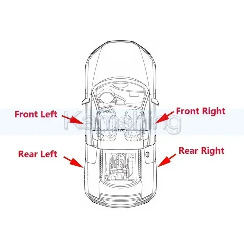 CAPQX Car Rear Taillight For GMC Yukon XL 2015-2020 Taillamp Tail Light Rear Brake Light Stop Lamp Signal Light