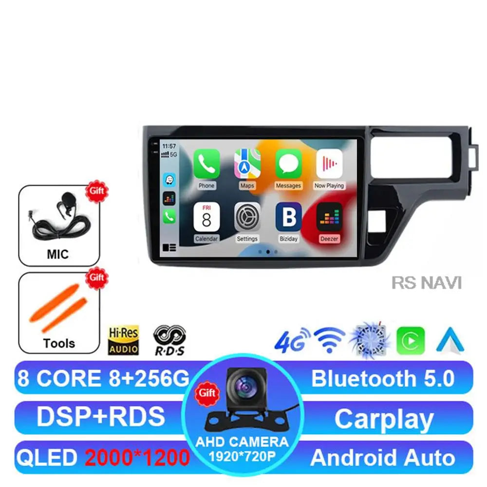 Android 14 Car Radio For Honda Stepwgn 5 2015 - 2021 4G LTE DSP Navigation BT Viedo Player DVD Wireless Carplay Auto 2 DIN GPS