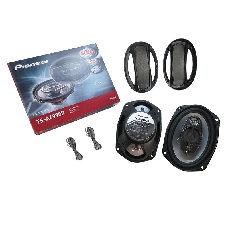 New 6x9 inch 2PCS 1200W (2X600W) full frequency coaxial speaker for car high fidelity audio, preferred speaker modification