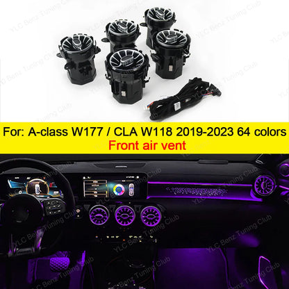 Ambient Light For Mercedes-Benz W177 W118 64 Colors LED Illuminated Atmosphere Star Panel Ambient Light Advanced Air Outlet