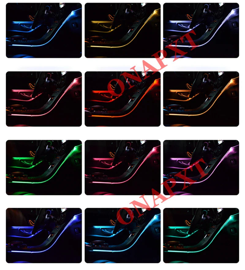 LED For Benz C/GLC Coupe W205 X253 C43 C63 C200 C180 Car Decorative Lamp MB Nozzle Air Vent 3D Tweeter Speaker Ambient Light