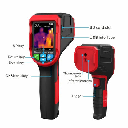 NF-521 Infrared Thermal Imager -20~400C Industrial Testing Heating Detector 2000 Pixels Temperature Thermal Imaging Camera power tools