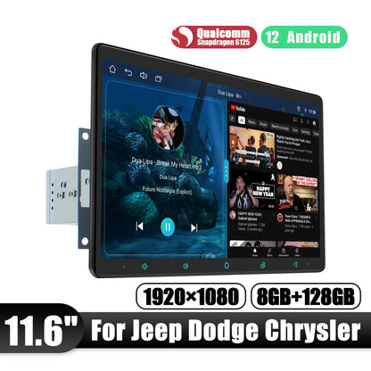 JOYING 15.1" 13.3" 11.6" 10.1"Android Car Radio Stereo Multimedia Player For Jeep Dodge Chrysler Car With Carplay Android Auto