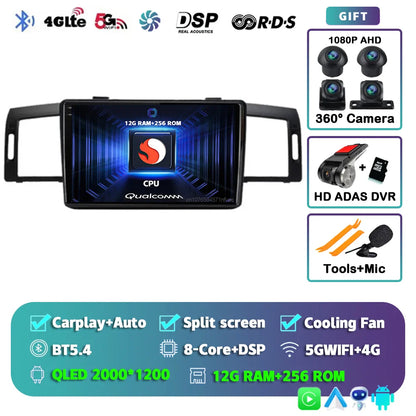 Android 14 Car Radio Multimedia Player For Infiniti M35 2003-2010 NISSAN FUGA 2005-2010 Auto Carplay Car Stereo wifi+4G Ai voice