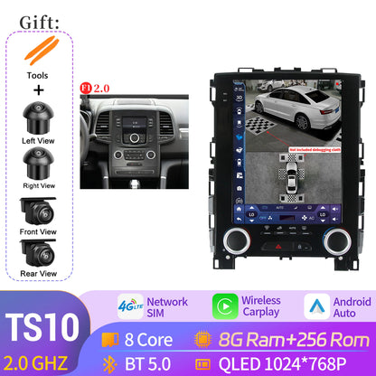 9.7″Android 14 For Renault Koleos Megane 4 Samsung SM6 Talisman 2017-2019 Wireless Apple BT Carplay Car Radio Multimedia