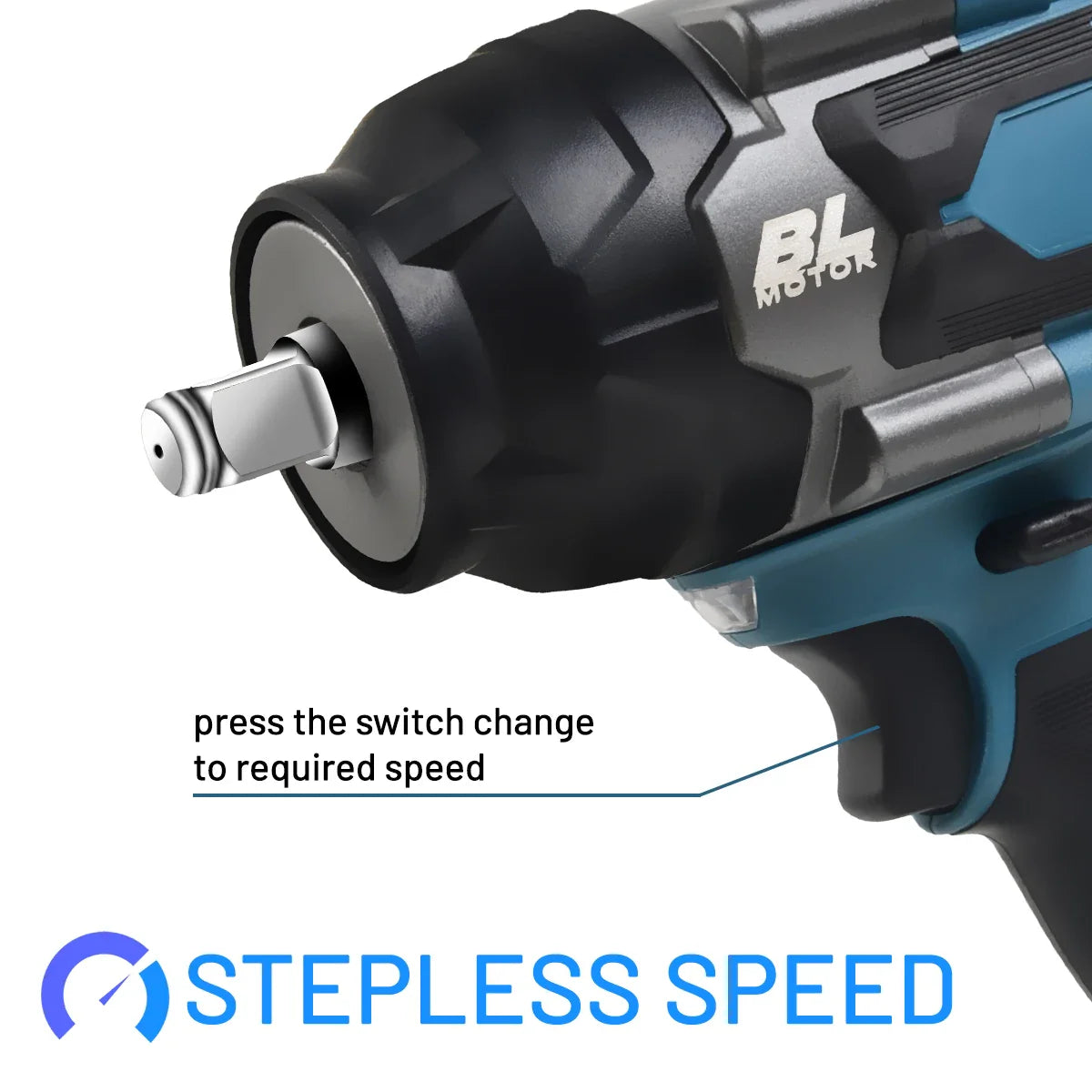 1200N.M Torque Brushless Electric Impact Wrench 1/2 inch Cordless Wrench Screwdriver Power Tools for Makita 18V Battery power tools