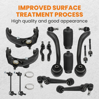Front Upper Lower Control Arm Tierod Sway Bar for Ford Fusion Milan MKZ 2010 2011 2012