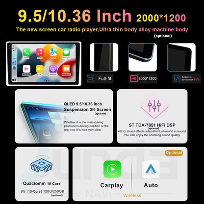 Android 14 Carplay Auto For Jeep Cherokee Commander XK 2005 2006 2007 2008 2009 2010 2011 Car Radio Multimedia Player GPS Stereo