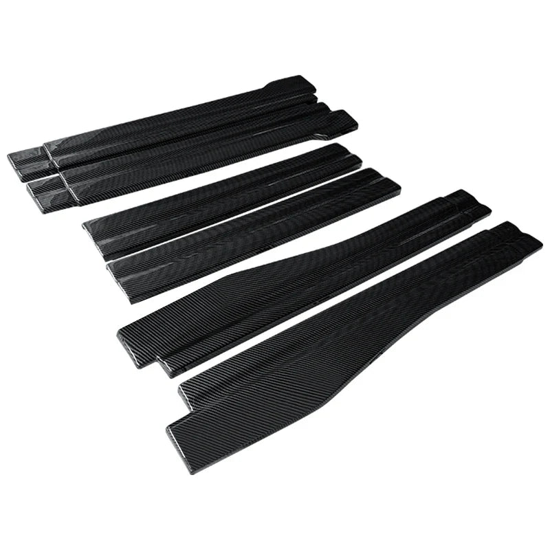 Car Modified ABS New Adjustable Side Skirt Splitter Spoiler Lip Rocker Panel Extensions Body Kit Winglet For Infiniti Q60