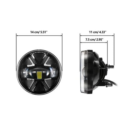 1Pair Car Front Bumper Driving Fog Light Kit for GMC Sierra 1500 2007-2013/Sierra 2500HD 3500HD 2007-2014