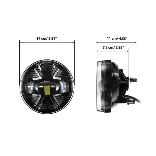1Pair Car Front Bumper Driving Fog Light Kit for GMC Sierra 1500 2007-2013/Sierra 2500HD 3500HD 2007-2014