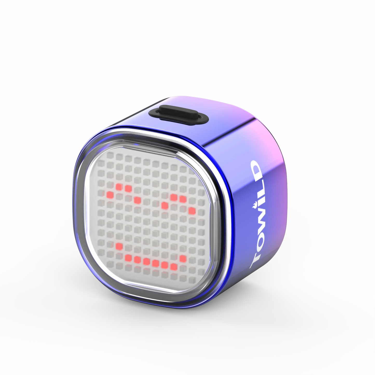 TOWILD TL08 Intelligent Expression Taillight 140 Led Braking Sensor Bluetooth Bike Rear Light Customizable Bicycle Taillights