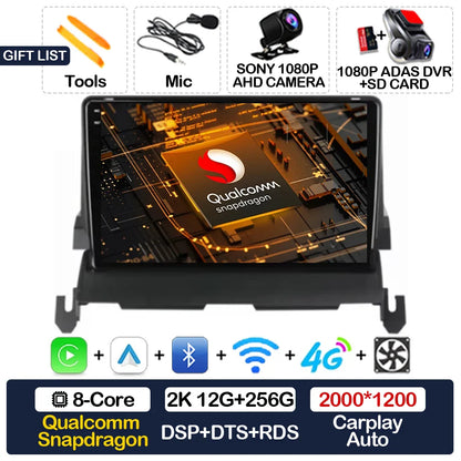 Android 15 Car Radio For Dodge Journey 2009 - 2012 Multimedia Stereo Video Player Qualcomm Head Unit 2DIN 4G LTE 5G WIFI QLED BT