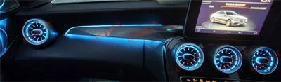 RHD AMbient Light For Benz C/GLC Coupe W205 X253 C43 C63 C200 C180 Decorative LED Strip Light 3D Tweeter Speaker Lamp