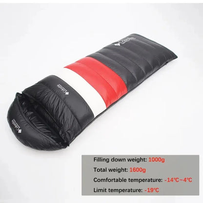 White Goose Down Sleeping Bag for Tourism Hiking Camping Emergency Sleeping Bag Trekking Supplies Sleeping Bag Nature Hike