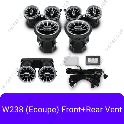 LED Air Vents 3D/4D Rotate Tweeter Speaker For Mercedes Benz W213 W238 E53 E63 E-Coupe Car 64 Colours Lnterior Decorative Lights