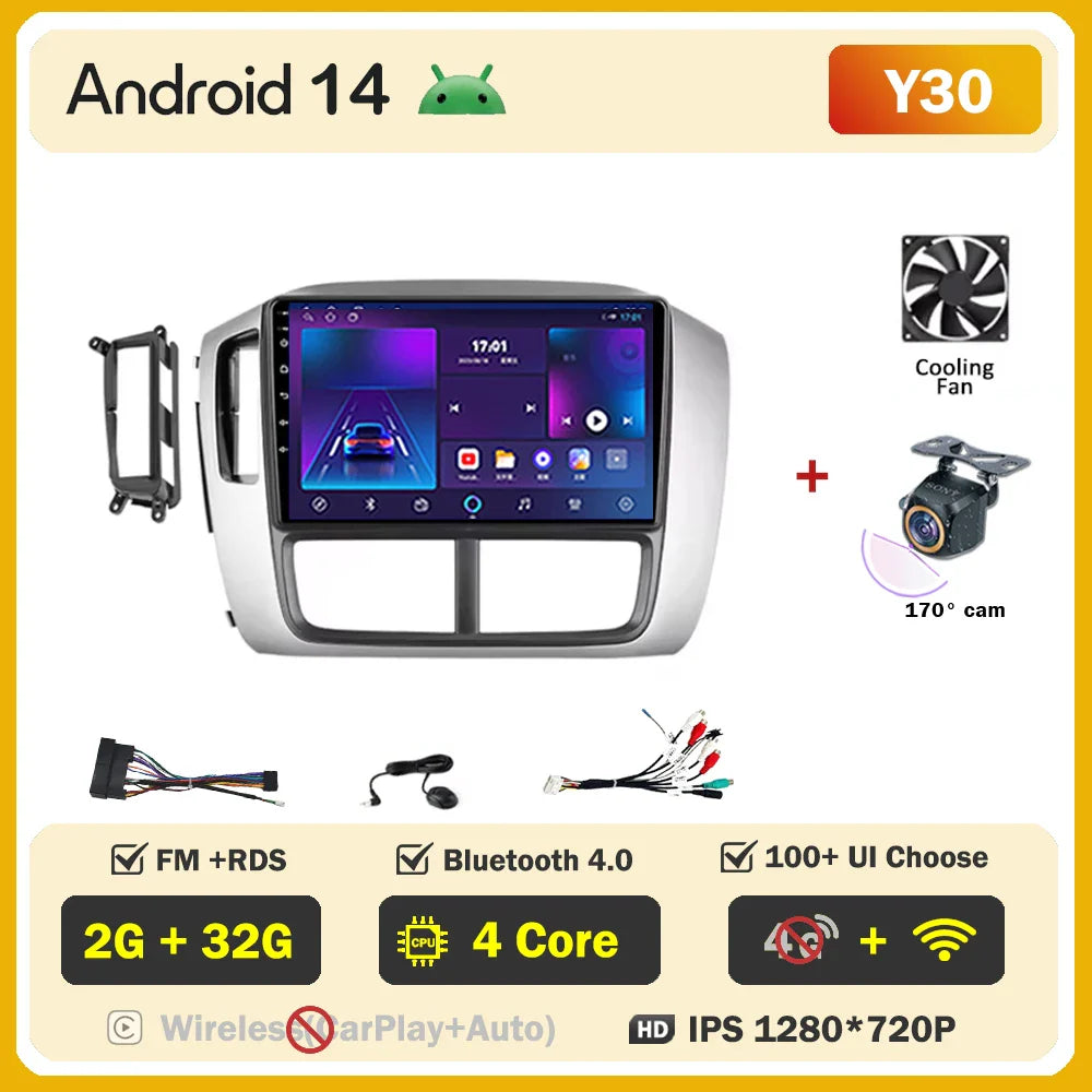 Car Android For Honda Pilot 1 2005 - 2008 Stereo Auto Mirror Link Rear Camera Multimedia Player GPS Navigation Dash Cam Wifi 5G
