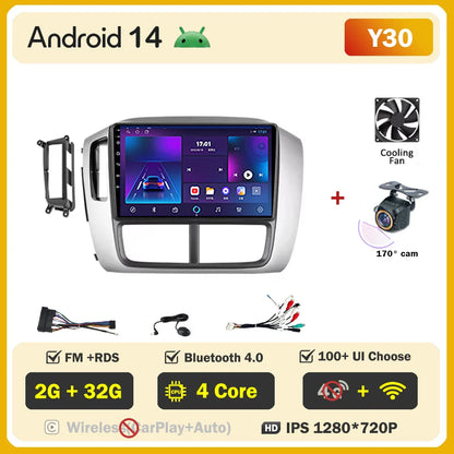 Car Android For Honda Pilot 1 2005 - 2008 Stereo Auto Mirror Link Rear Camera Multimedia Player GPS Navigation Dash Cam Wifi 5G