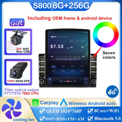 9.7 Inch Android Auto Carplay For Nissan Tiida C11 2004-2013  Style Car Multimedia Video Player 5G Wifi Navigation No 2din