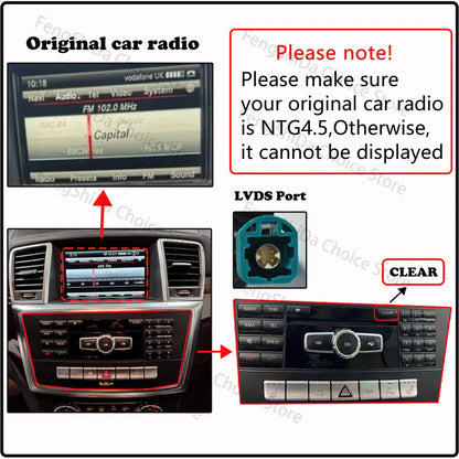 For Mercedes Benz ML GL W166 X166 2012 - 2015 Android CarPlay 4G WIFI Car DVD Radio GPS Navigation Multimedia Player HD Screen