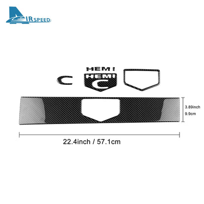 Real Soft Carbon Fiber Sticker For Chrysler 300 300C 2005 2006 2007 LHD Car Passenger Decor Interior Trim Accessories