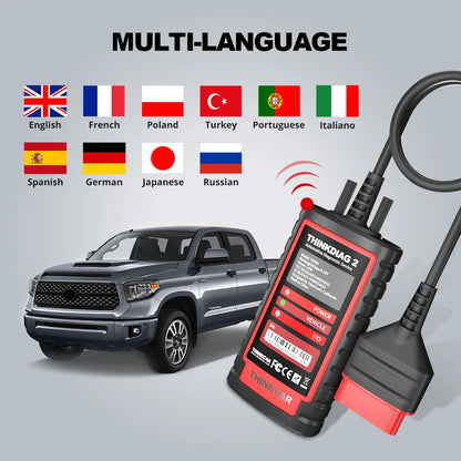 THINKCAR THINKDIAG 2 /KINGBOLEN Ediag Plus CAN FD All Systems 15 Reset Services ECU Coding OBD2 Scanner Car Diagnostic Tool