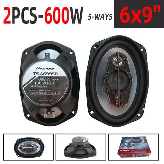 New 6x9 inch 2PCS 1200W (2X600W) full frequency coaxial speaker for car high fidelity audio, preferred speaker modification