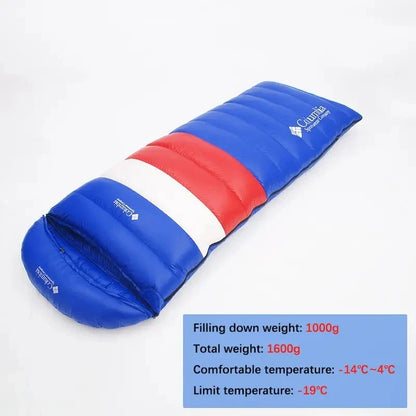 White Goose Down Sleeping Bag for Tourism Hiking Camping Emergency Sleeping Bag Trekking Supplies Sleeping Bag Nature Hike