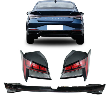 WINAUTO LED Rear Headlight Taillamp for Hyundai Elantra 2021 2022 2023 LED Rear Lamp Car Rear Trunk Taillight  auto parts
