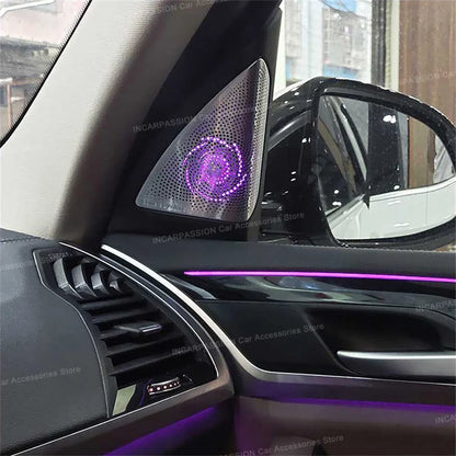 11-Color LED Speaker Covers for BMW X3/X4 G01/G02 - Hi-Fi Audio Upgrade with Ambient Lights