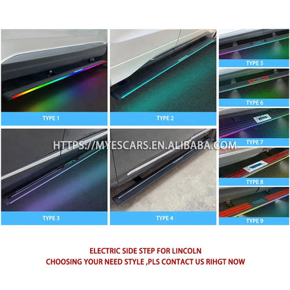 NEW Wholesale 4x4 Vehicle Exterior Accessories Led Light Power Step Electric Side Step Running Board For LINCOLN NAVIGATOR 2015+