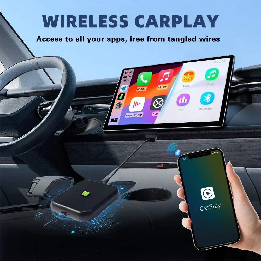 SHIWUERSHI Carbit Link wireless Car Play Smart Adapter FAW Bestune EasyConnection CarbitLink to wireless carplay for FAW 2020-20
