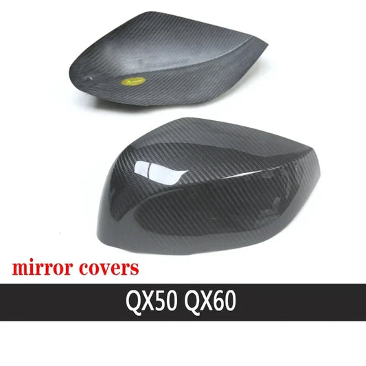 For Infiniti Q50 Q60 Q70 QX30 QX50 QX60 Shells Rearview Cap Carbon fiber rear view mirror case cover Car Accessories body kit
