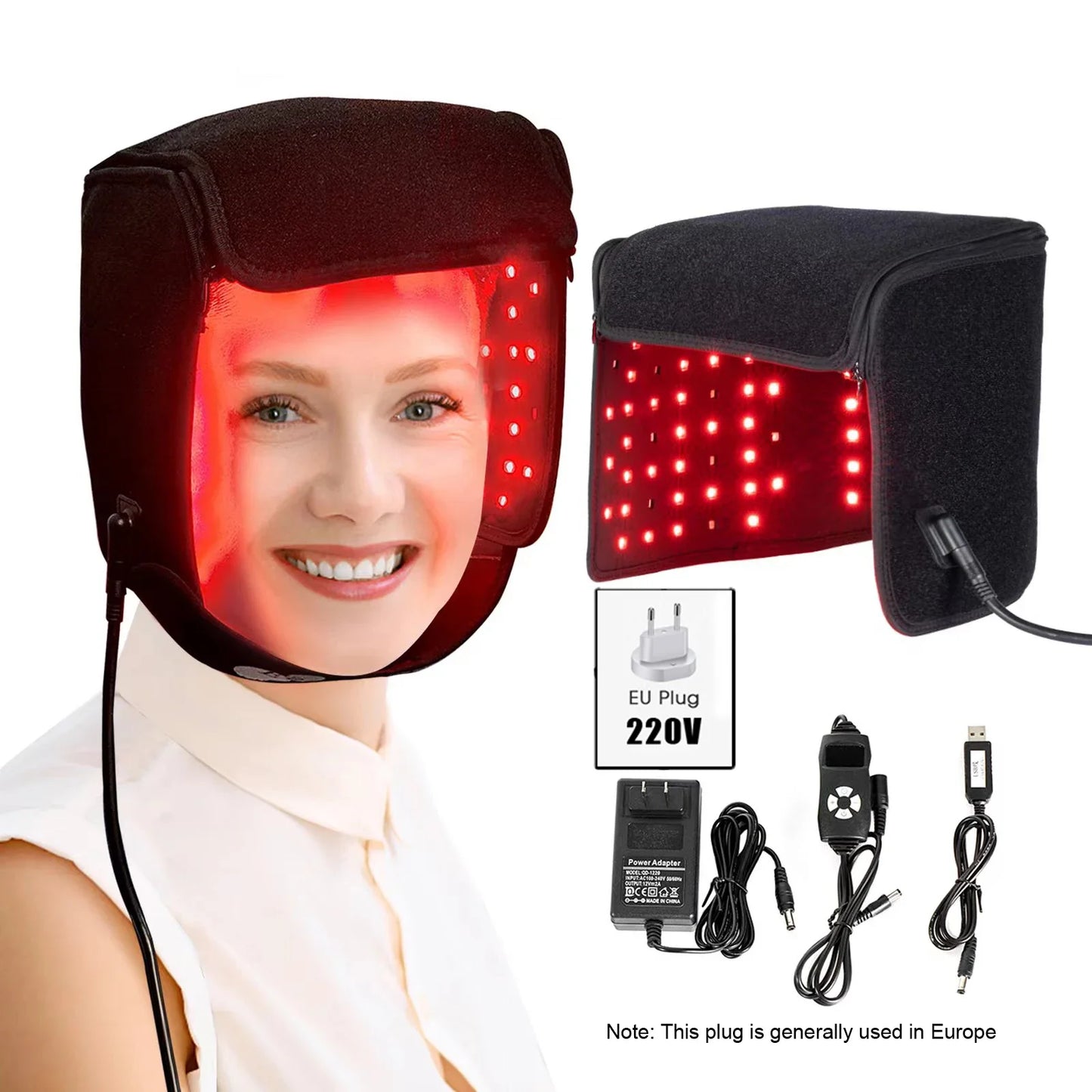 Red&Infrared Light Hair Growth Cap LED Red Light Therapy Cap For Hair Growth For Hair Loss Promote Hair Fast Regrow Care Hat