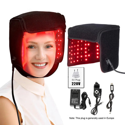 Red&Infrared Light Hair Growth Cap LED Red Light Therapy Cap For Hair Growth For Hair Loss Promote Hair Fast Regrow Care Hat