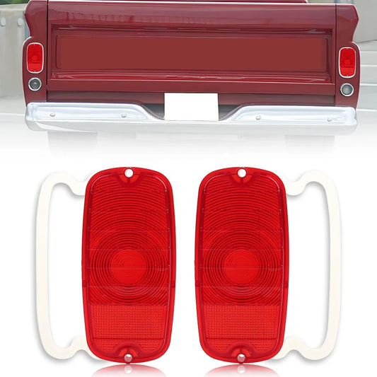 2PCS Rear Bumper turn signal Tail Light Lenses Housings For 1960-1966 Chevrolet C10 C20 C30 K10 K20 GMC 1000 1500 2500 Truck