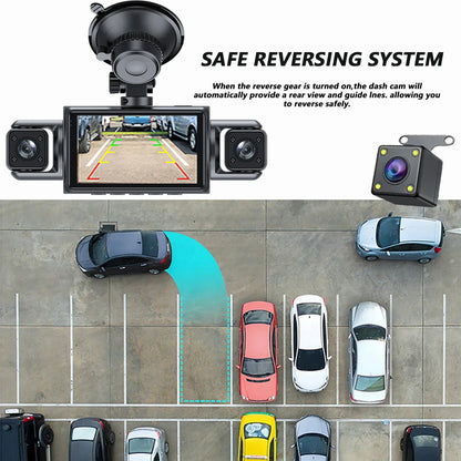 Dash Cam 4 Channel wifi Video Recorder 360° Car Recording Camera Night Vision 24H Parking Monitor Black Box Car Accessories