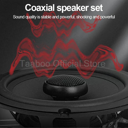 6.5Inch Super Subwoofer with Tweeter Car Coaxial Horn Speaker Modification 120W High Power HiFi Speaker Car Audio Stereo Speaker