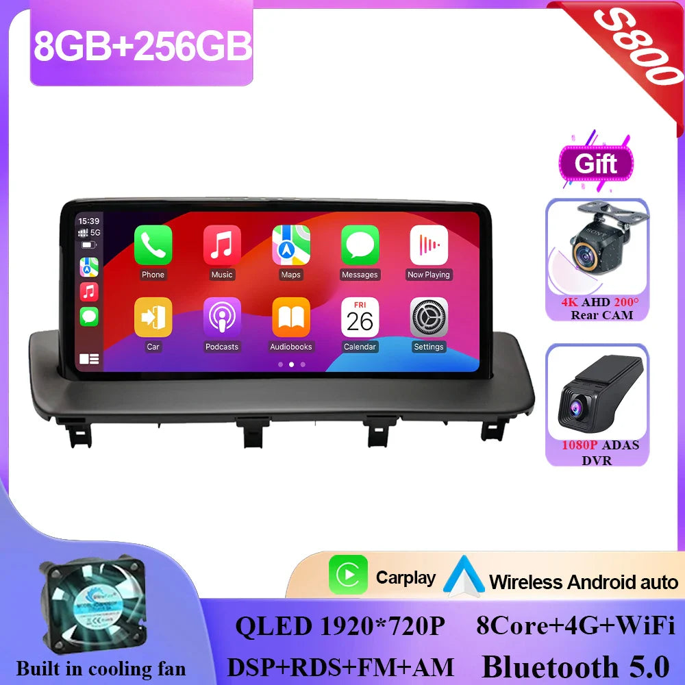 10.25 Inch Android 14 For MAZDA CX-9 CX 9 CX9 2016-2021 Car Radio Multimedia Player GPS Navigation Carplay Android Auto 2din DVD
