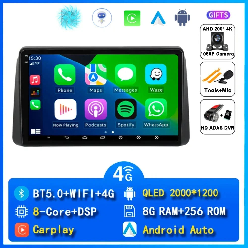 Android 14 Car Navigation Multimedia Player For Chrysler Grand Voyager 5 2011 - 2015 For Dodge Grand Caravan 2008-2020 2DIN DVD