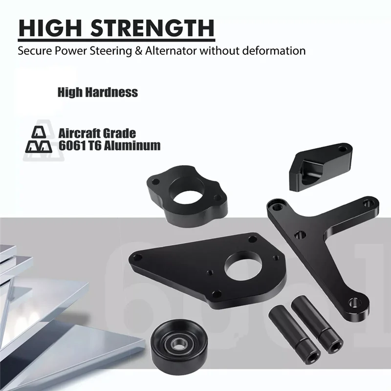 For LS Truck Low Mount Alternator And Power Steering Pump Bracket Kit For Chevy For GMC